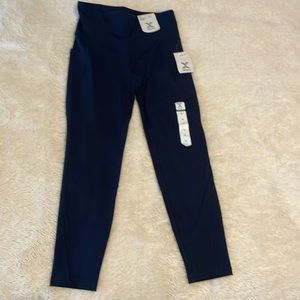 Navy blue workout leggings, Capri style size small